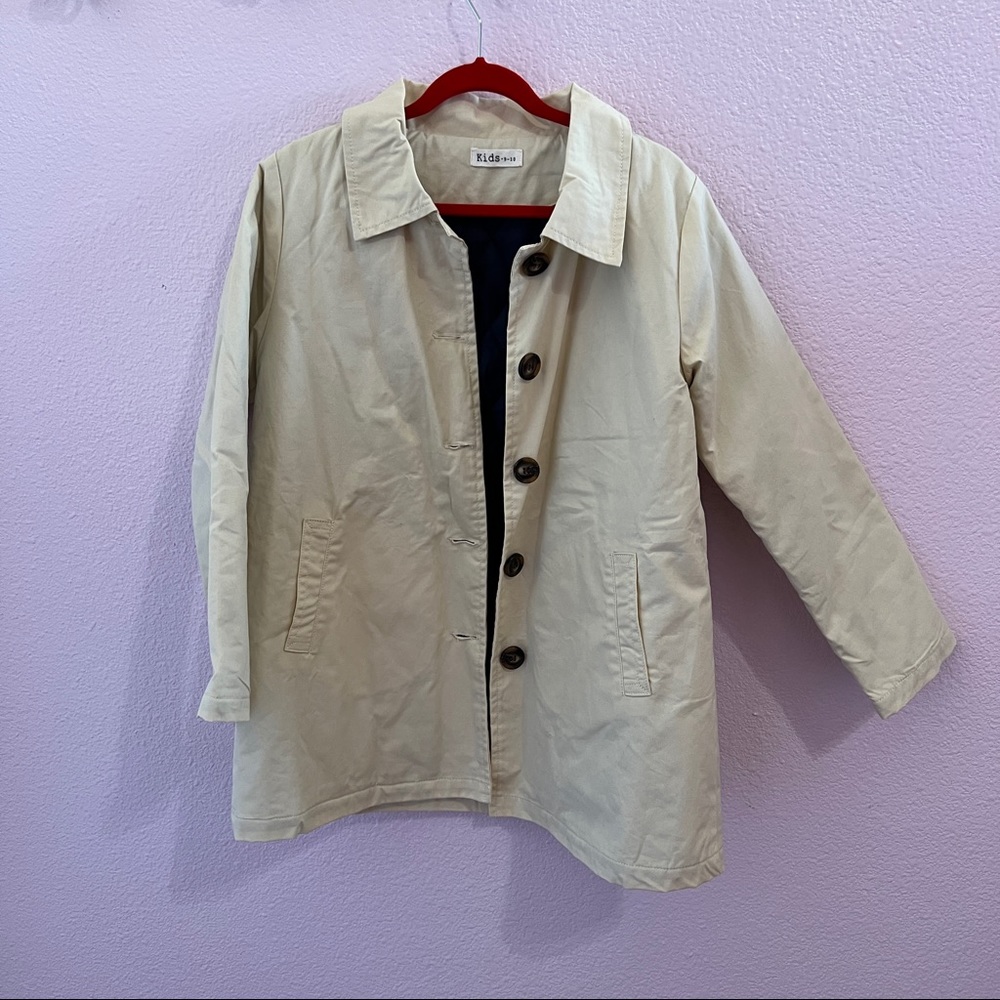 Girls beige jacket size 9-10